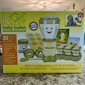 NEW Magic Bullet Baby Bullet Complete 20 Piece Baby Food Making System